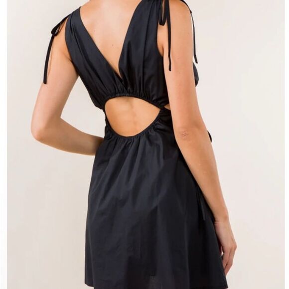 Whiteroom + Cactus Lavender Poplin Cut-Out Dress Size Medium romantic pastel - Picture 3 of 4